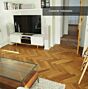 oiled parquet oak living room installation