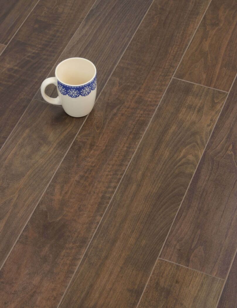Scratch resistant walnut wood floor