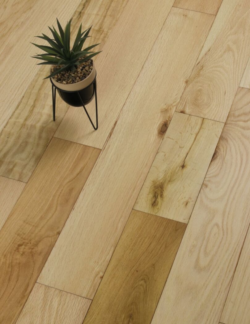 white oak lacquered engineered flooring