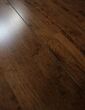 Dark brown wood floor hevea
