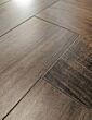 Real wood dark herringbone floor
