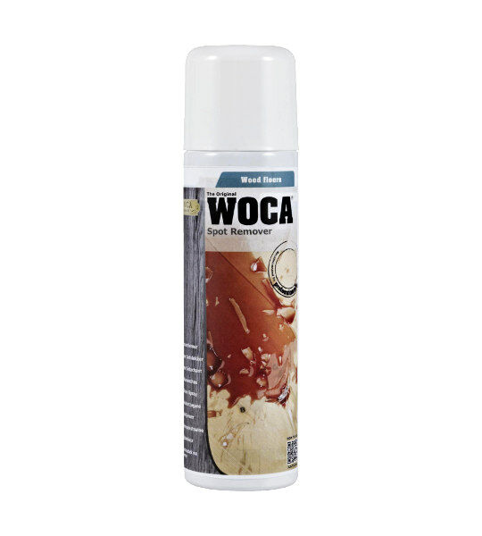 Clean Stains from wood flooring with Woca Spot remover